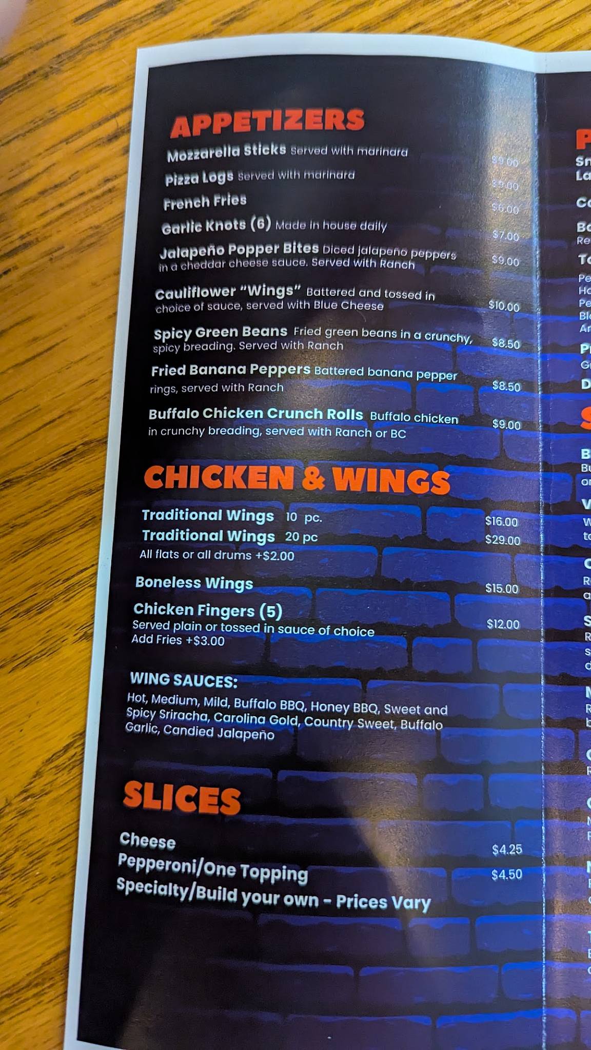 Georgio's Pizza меню