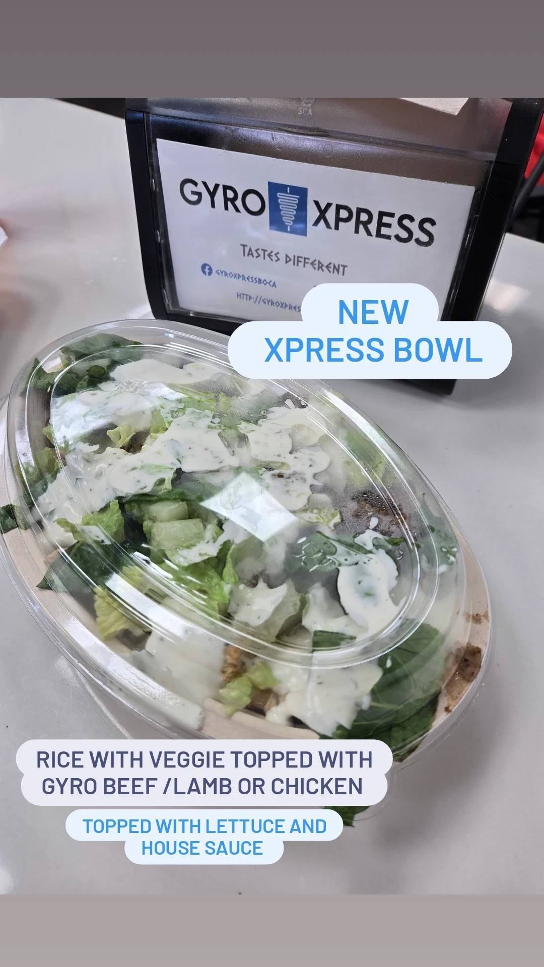Gyro Xpress Boca меню