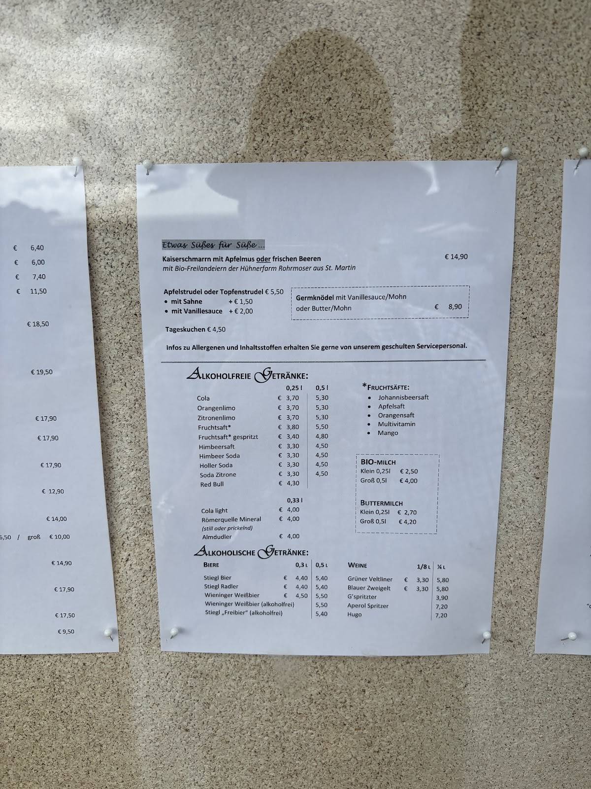 Haus Loderbichl меню