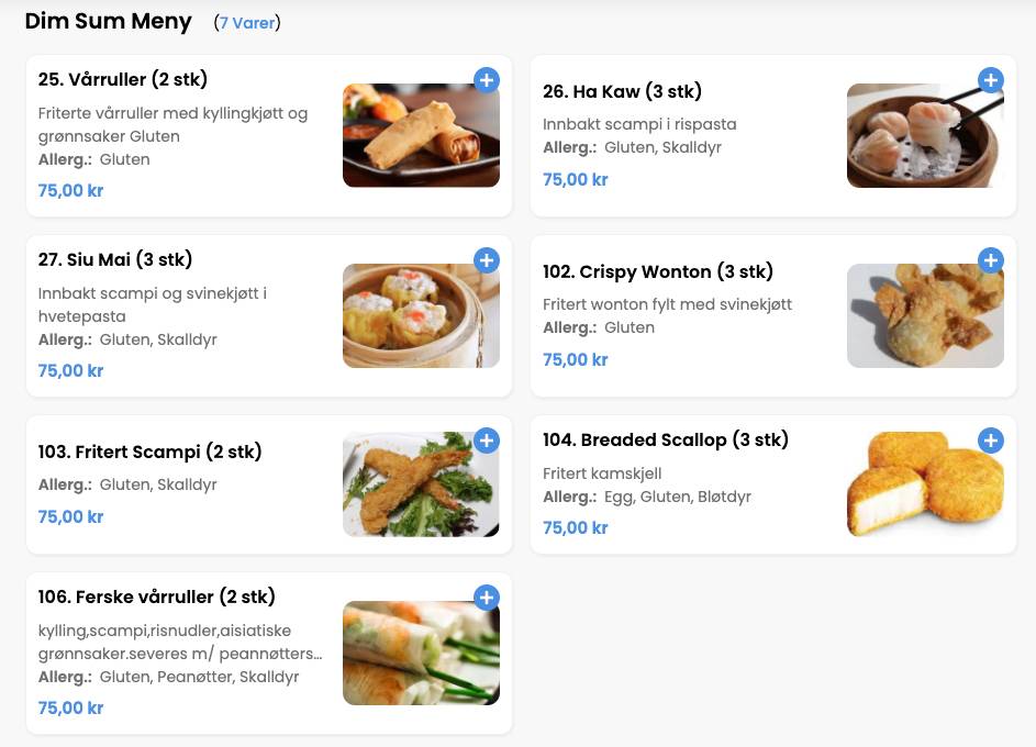 Helt Rått Sushi меню