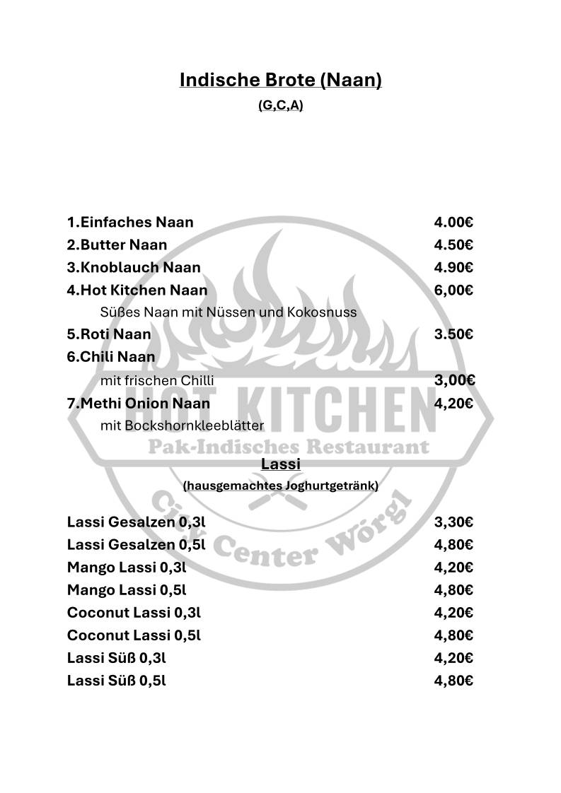 Hot Kitchen меню