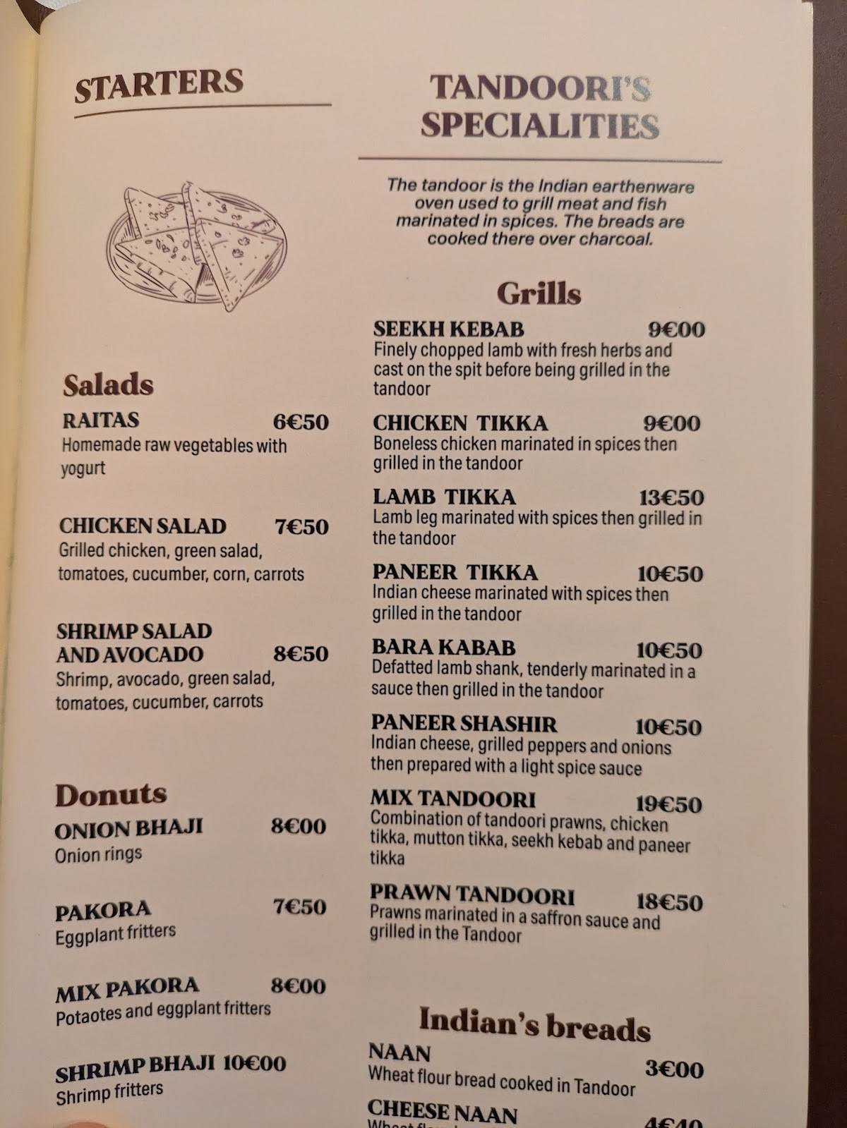 Suraj меню