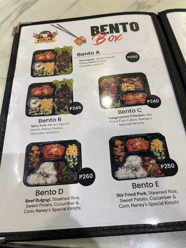 Korean Foodie Sta. Rosa меню