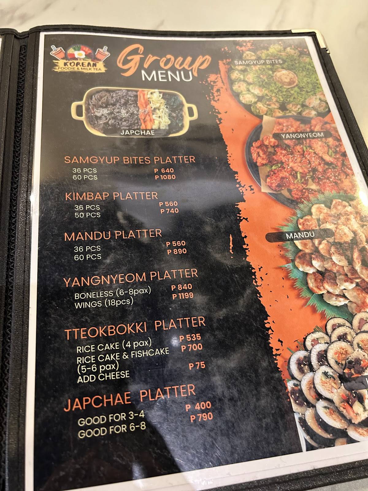 Korean Foodie Sta. Rosa меню