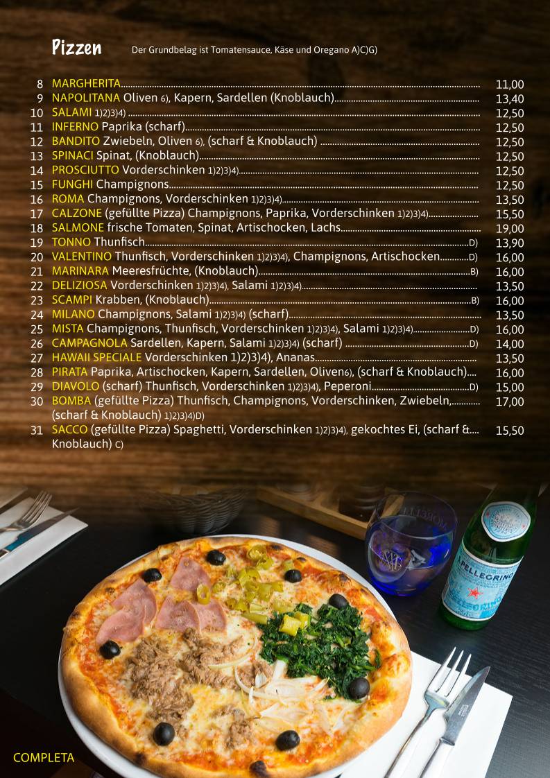 Mediterran меню