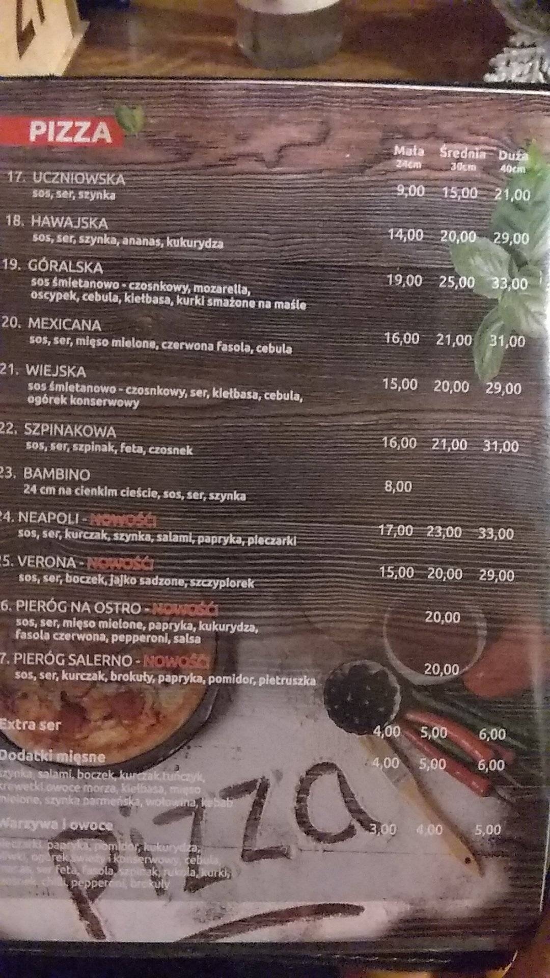 Pappas Pizza меню