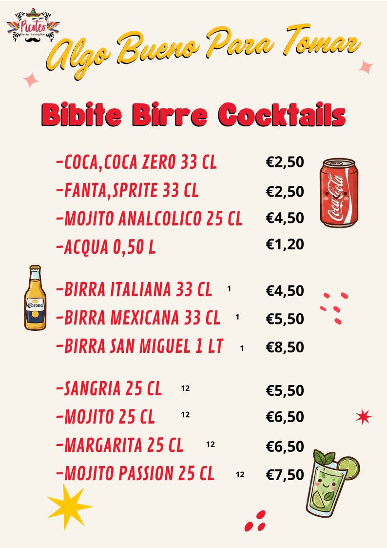 Picoteo Modena Fast меню