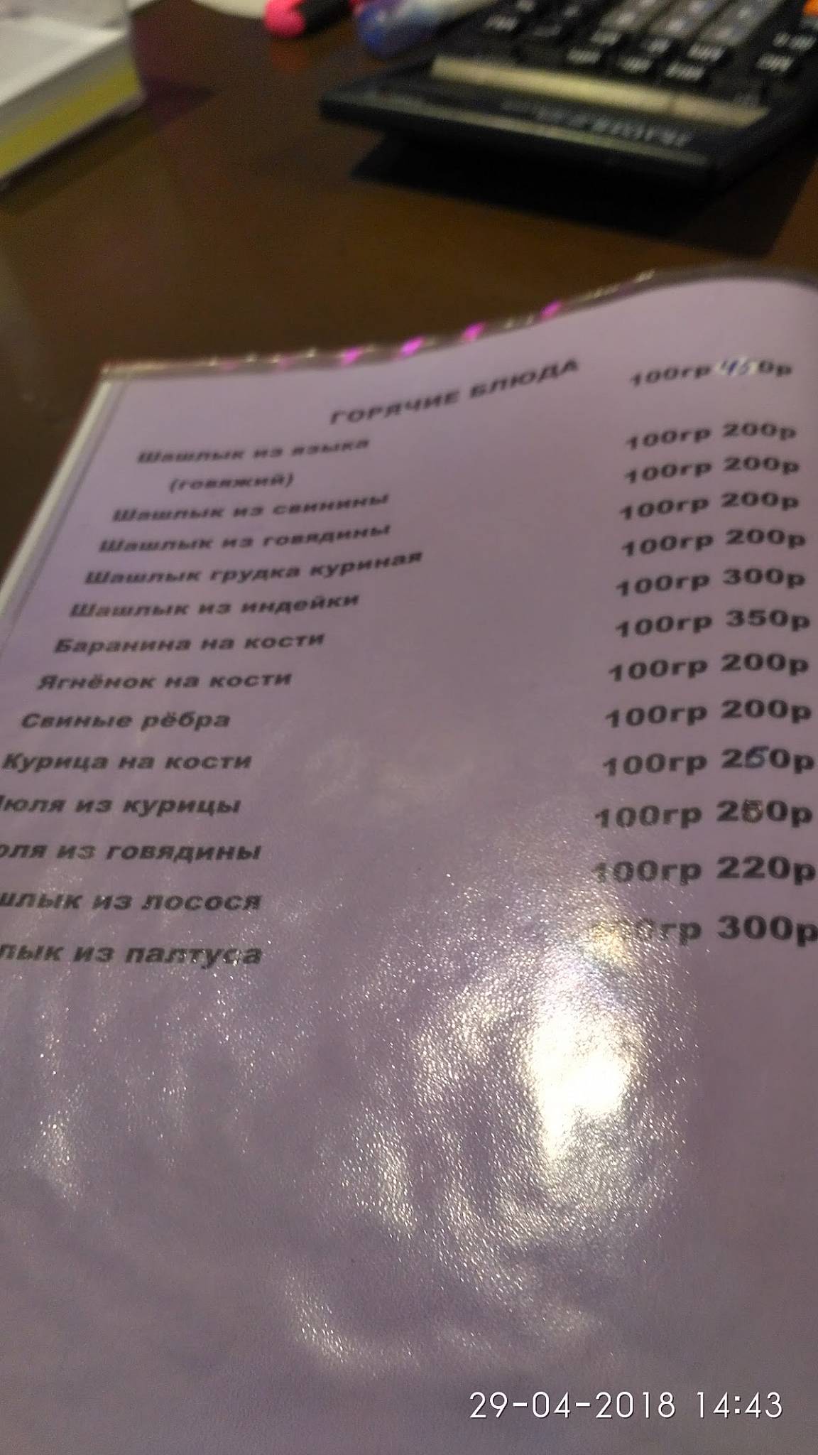 Пирамида меню