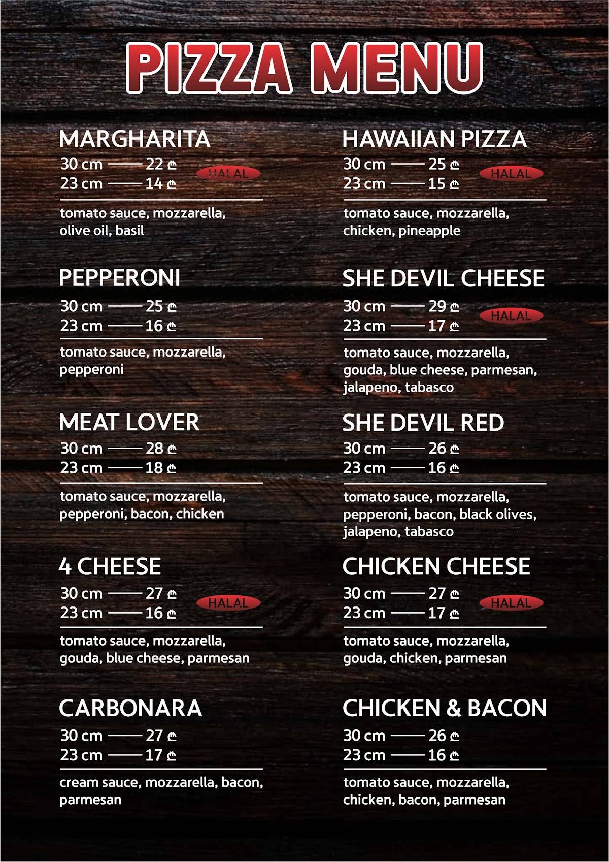Pizzeria CheefToni меню