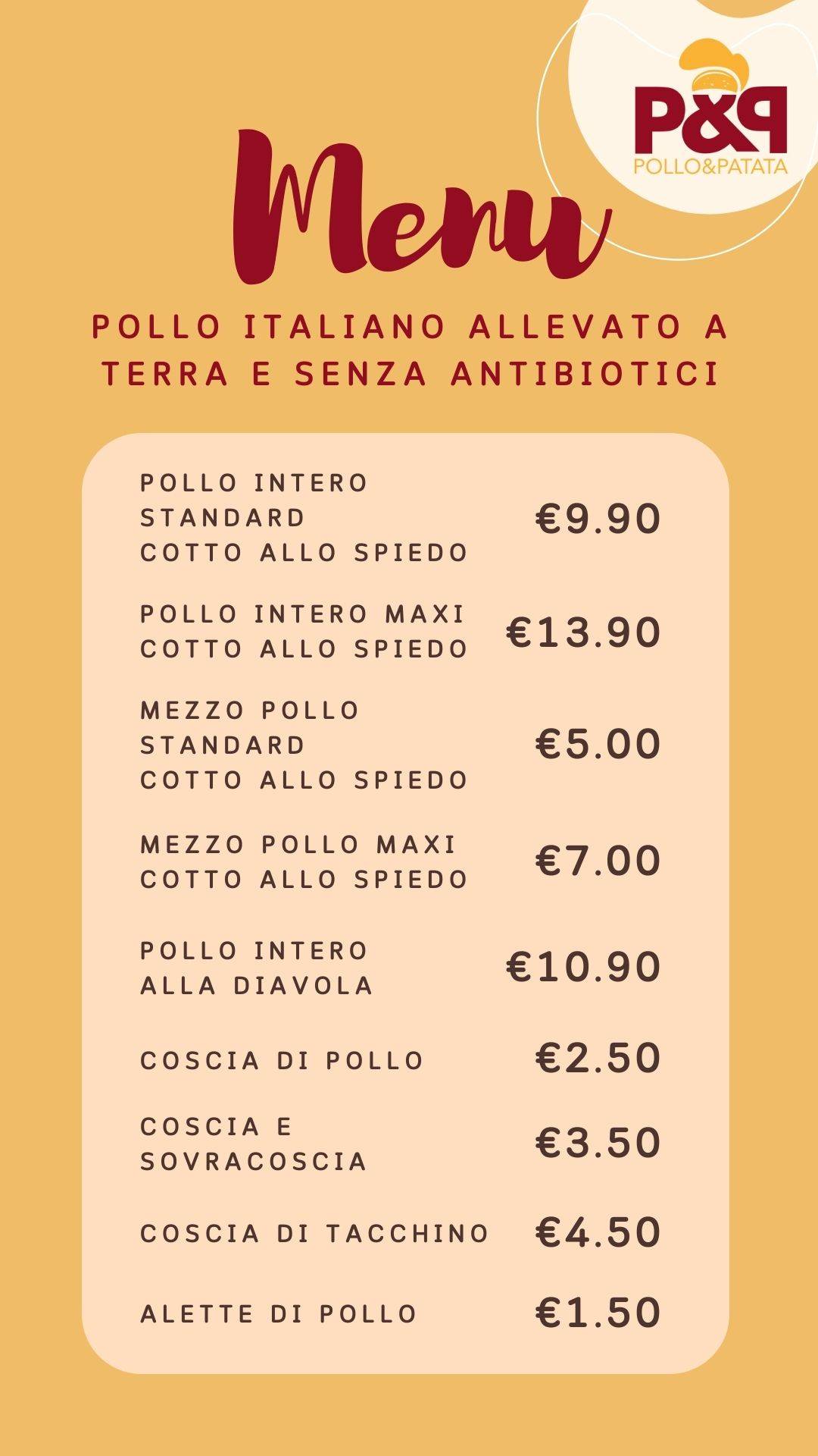 Pollo&Patata - Zona Piazza Fiume меню