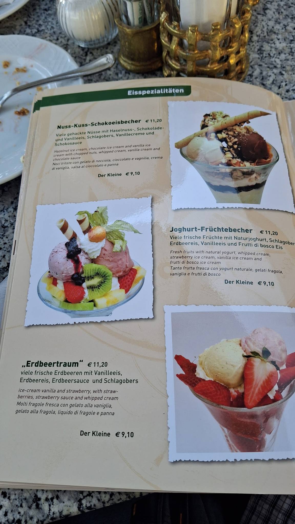 Raststation Oldtimer Pack / Motorhotel меню