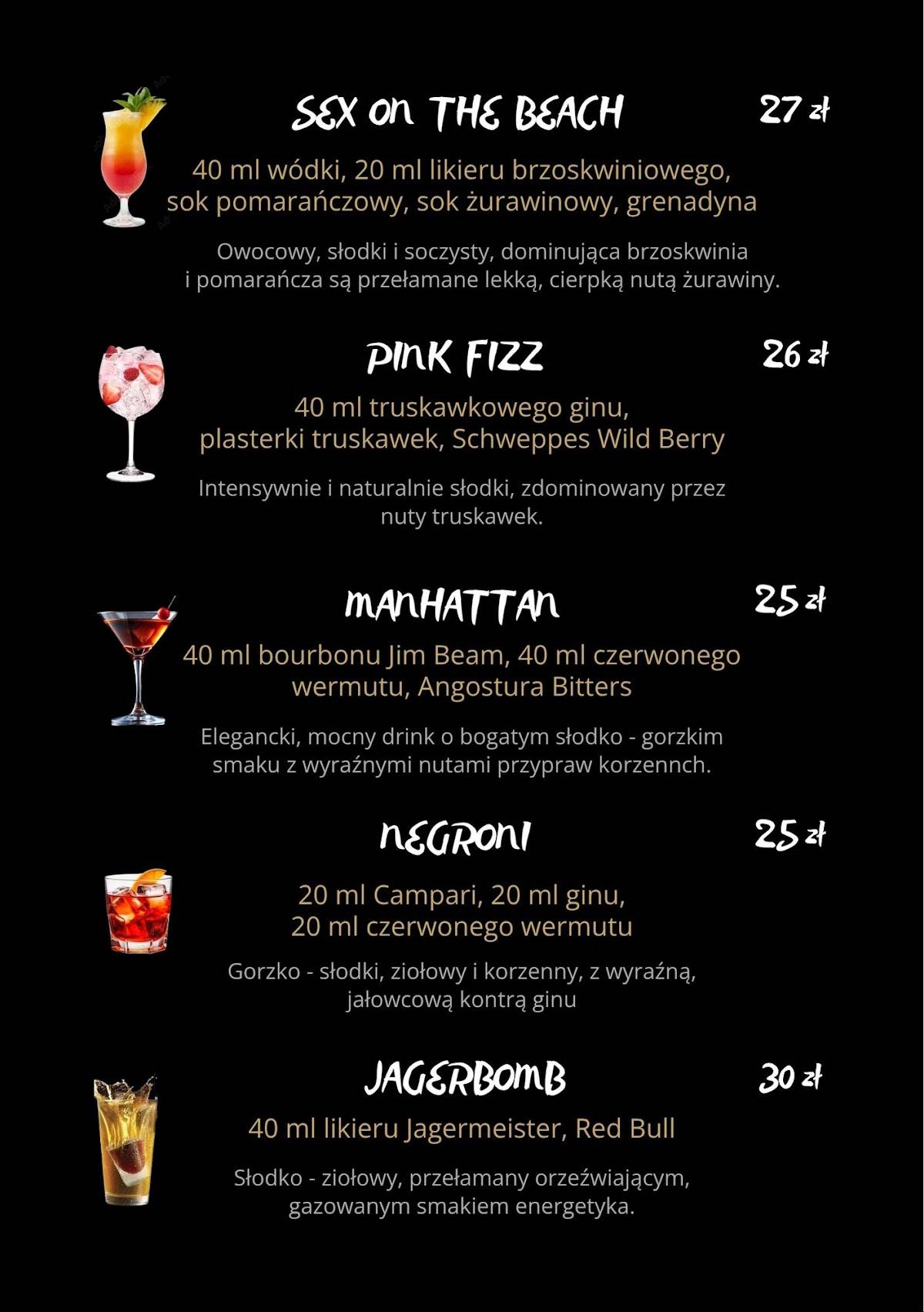 Restauracja ALBATROS меню