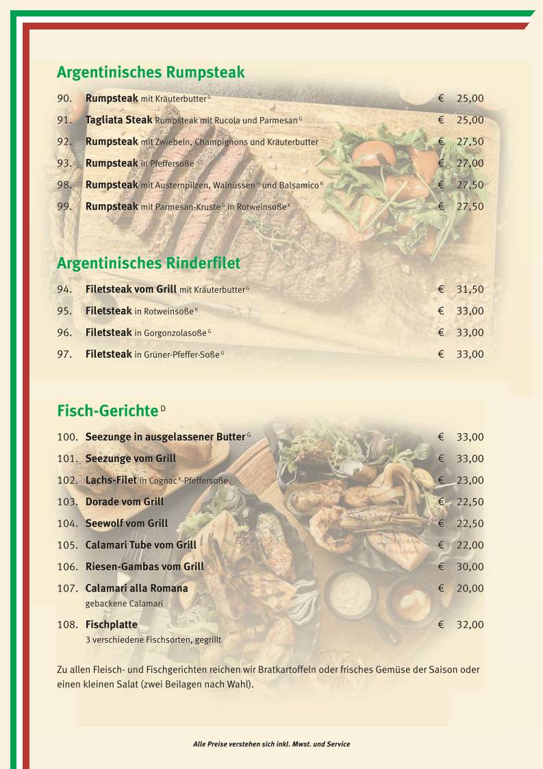 Ristorante Gargano меню