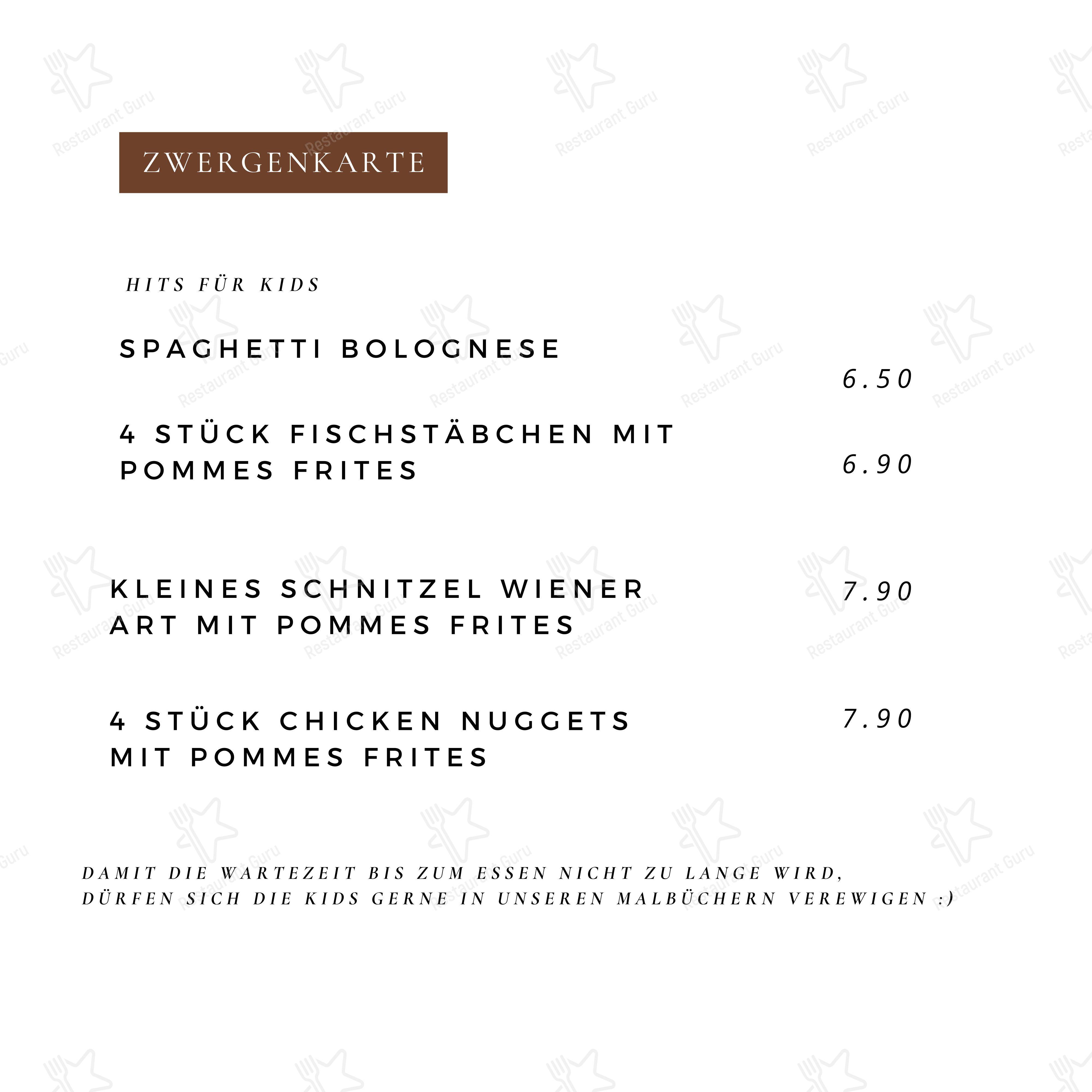 Меню ресторана Restaurant Rococo в Леверкузене
