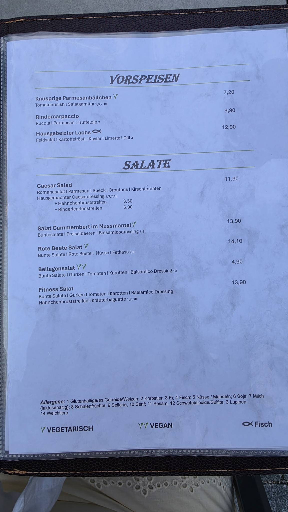 Restaurant Roots меню