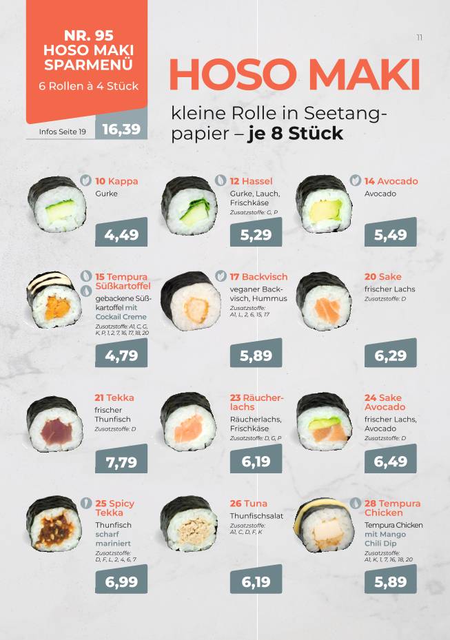 SUSHIFREUNDE Rostock меню