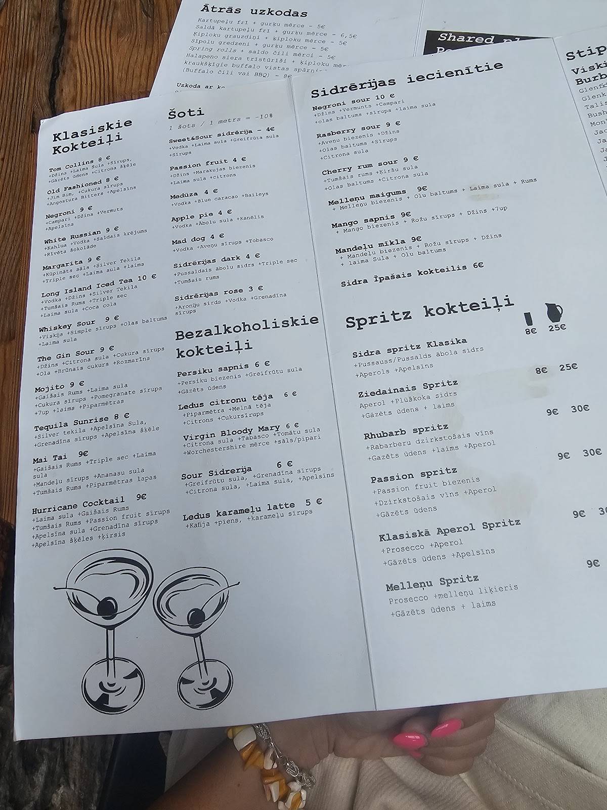 Sidrerija Taproom меню