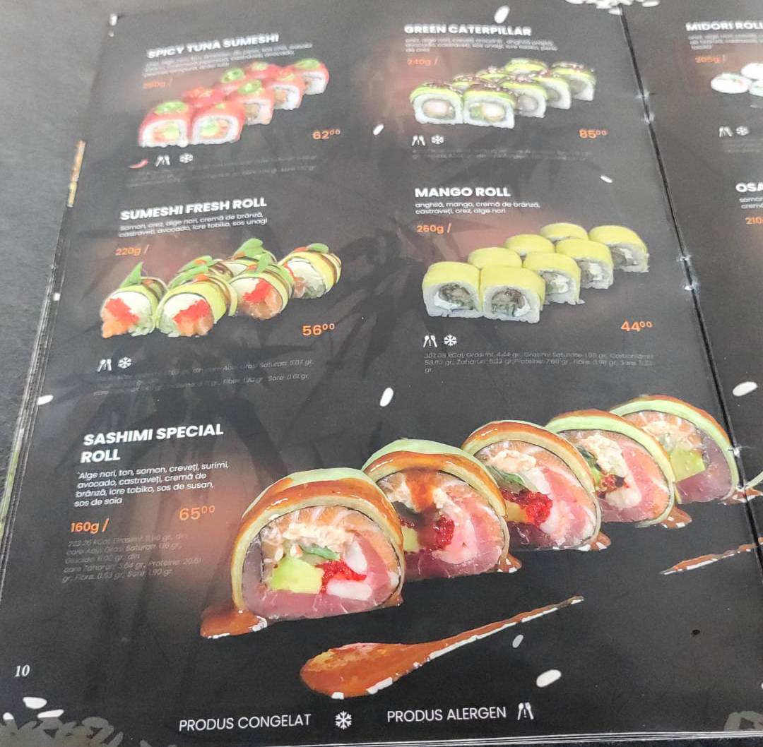 Sumeshi меню