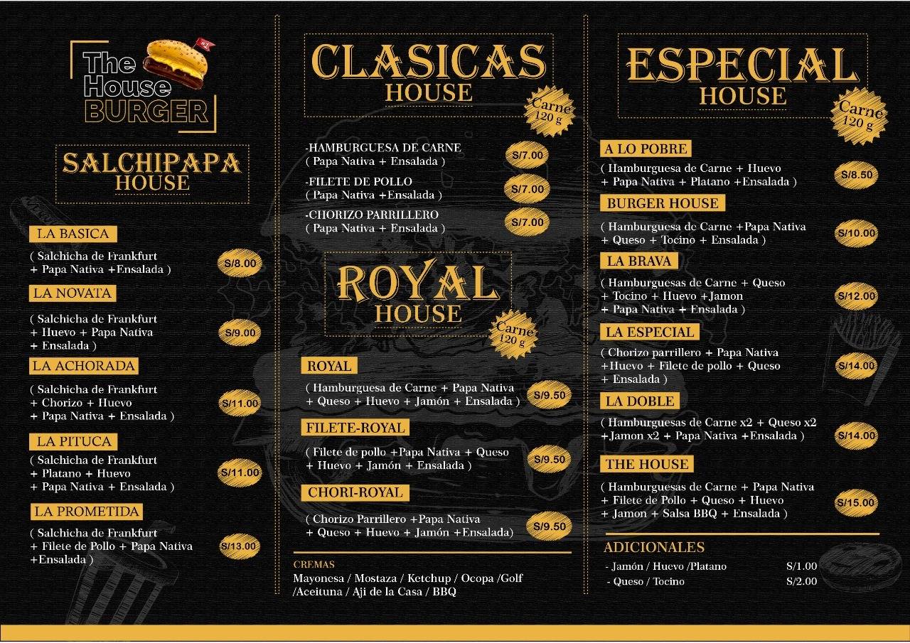 The house pizzaria меню