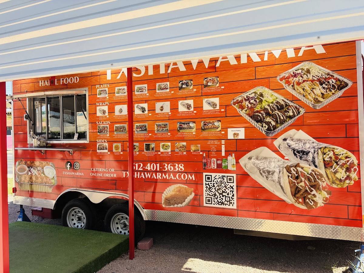 Tx shawarma меню