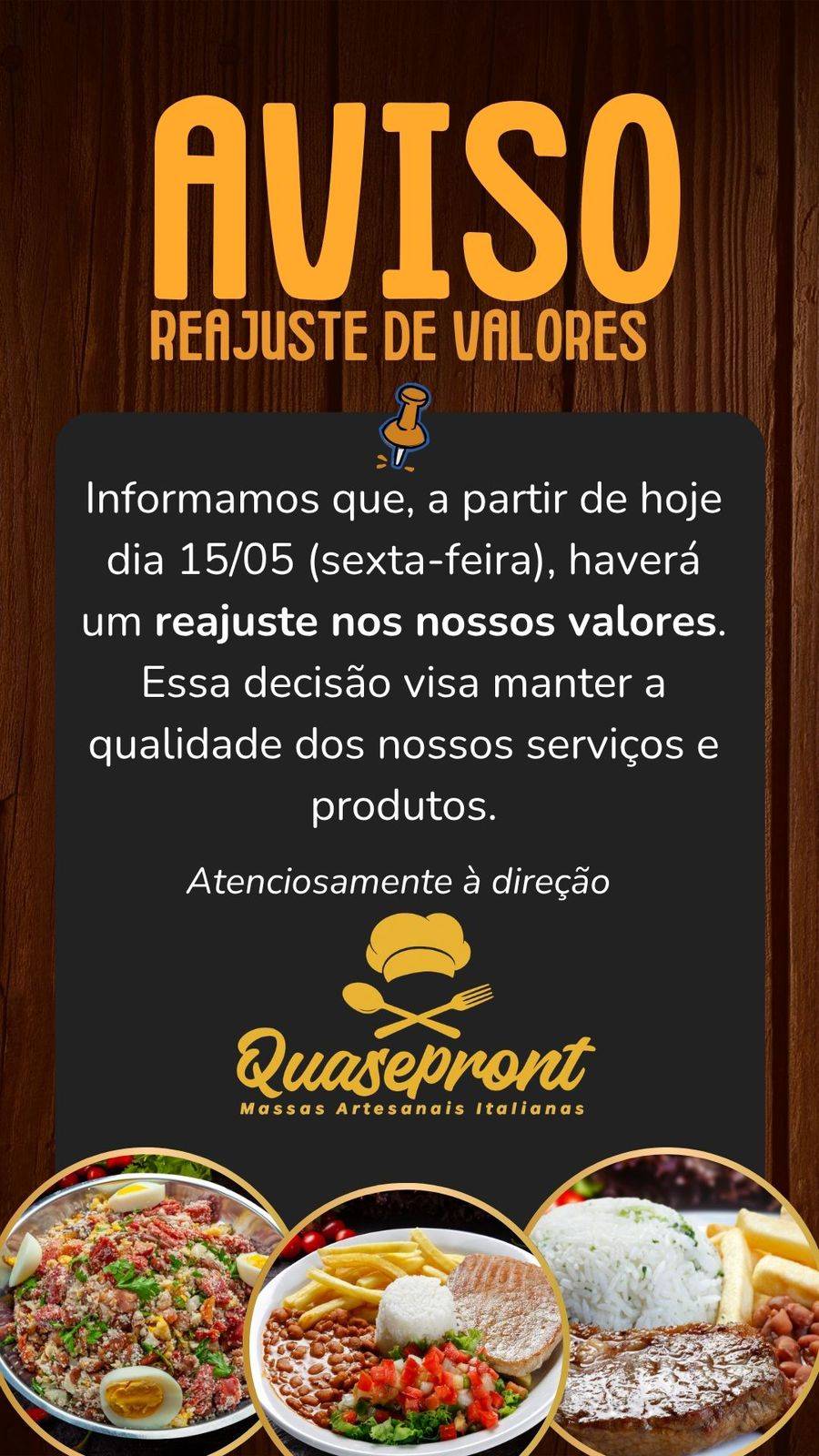 Restaurante Quasepront меню