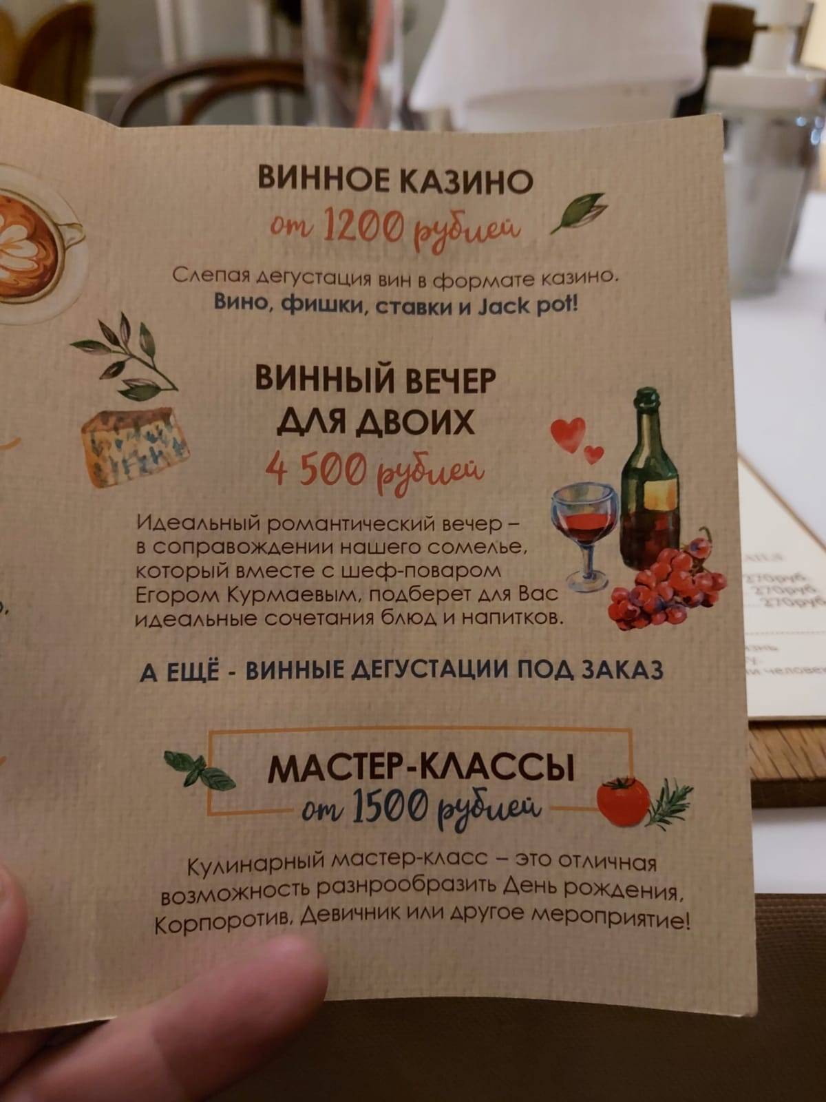 Квартира № 162 меню