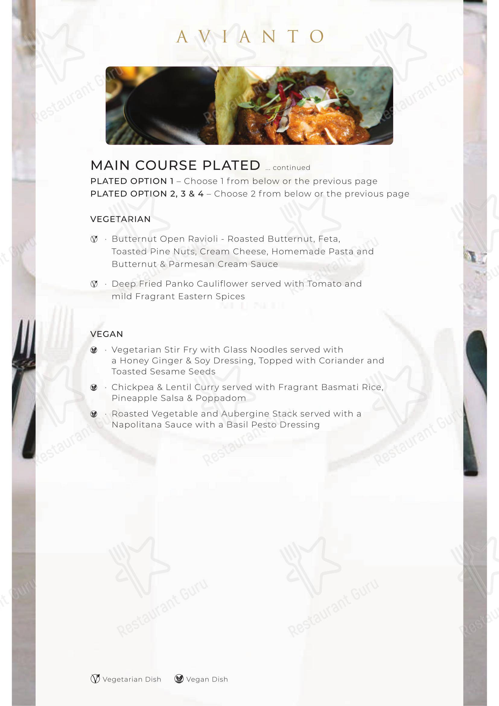 Меню ресторана Restaurant Cielo @ Avianto - Коктейльная карта