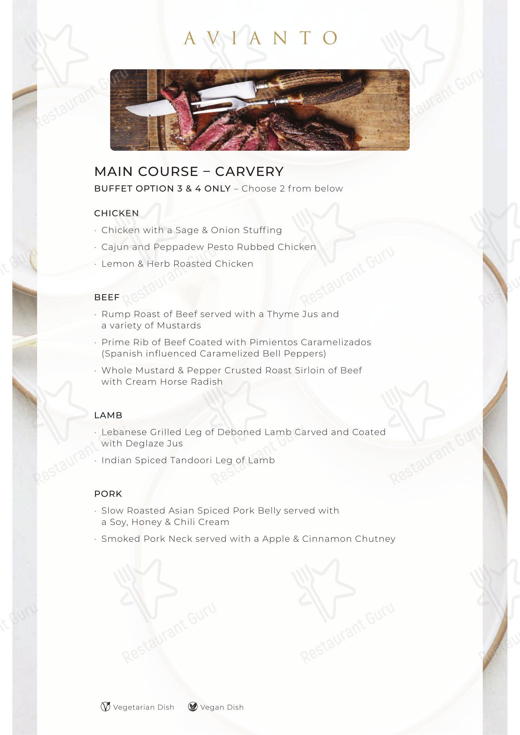 Restaurant Cielo @ Avianto в Рудепурте - Takeaway Menu