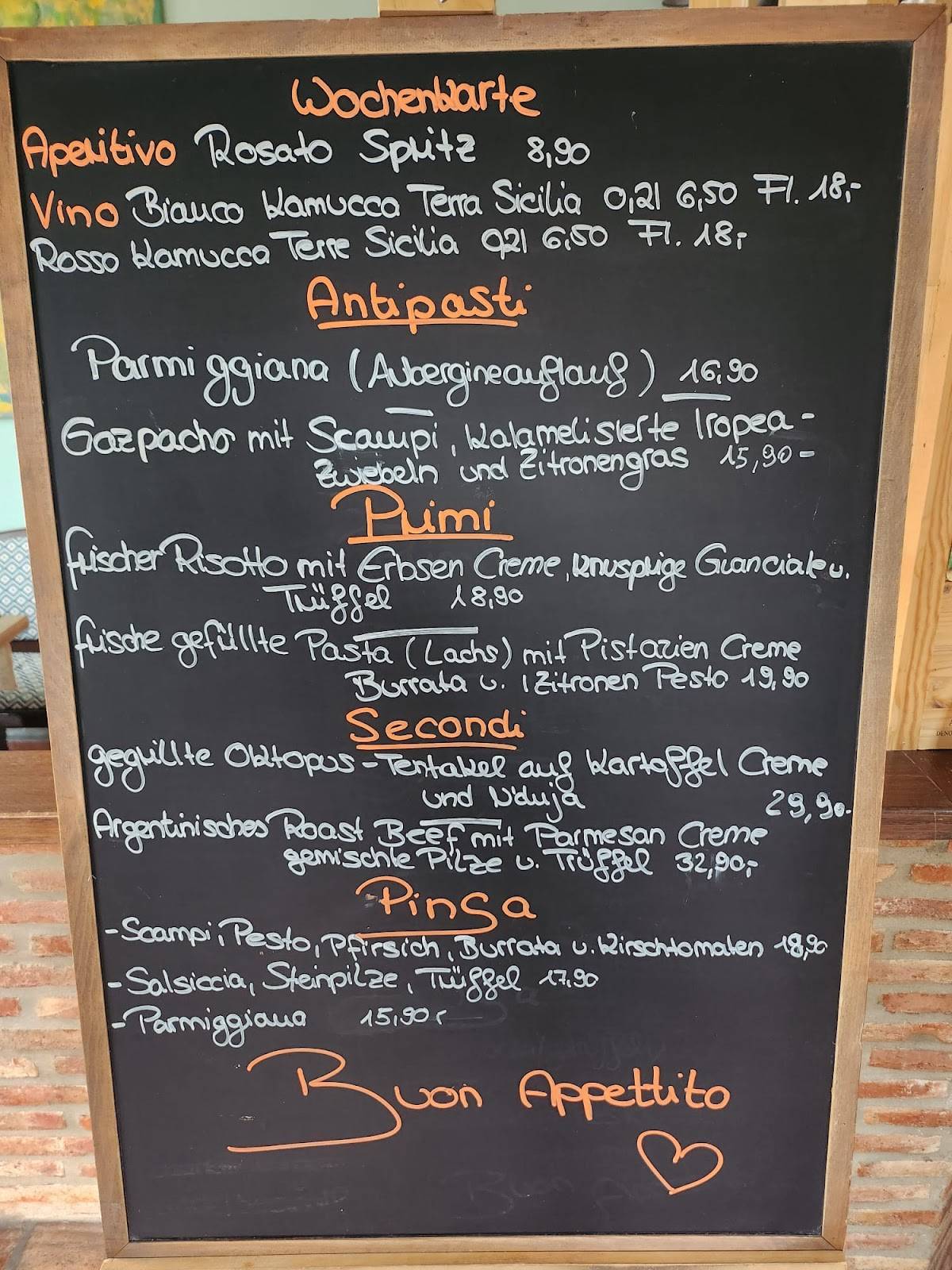 Ristorante CASTELBUONO меню