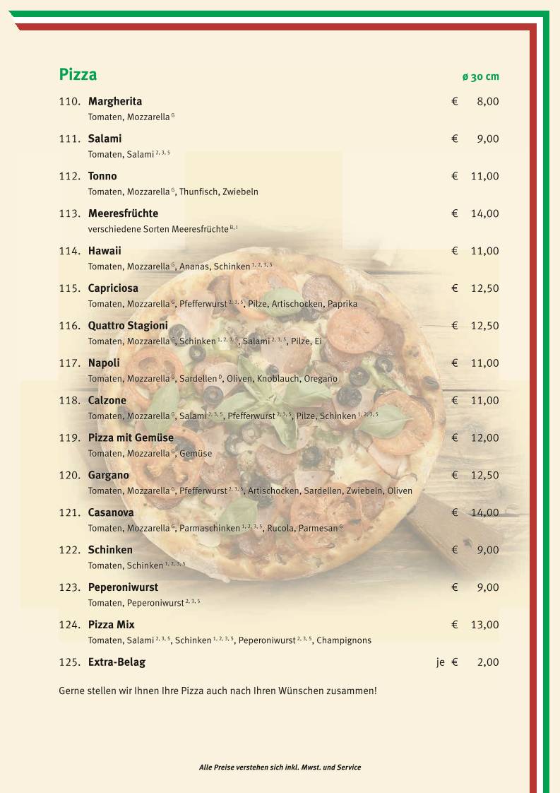 Ristorante Gargano меню
