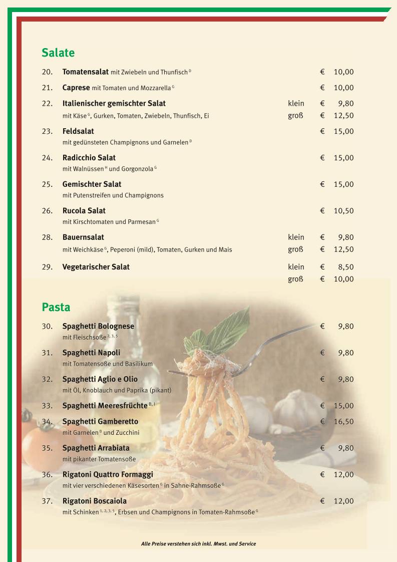 Ristorante Gargano меню