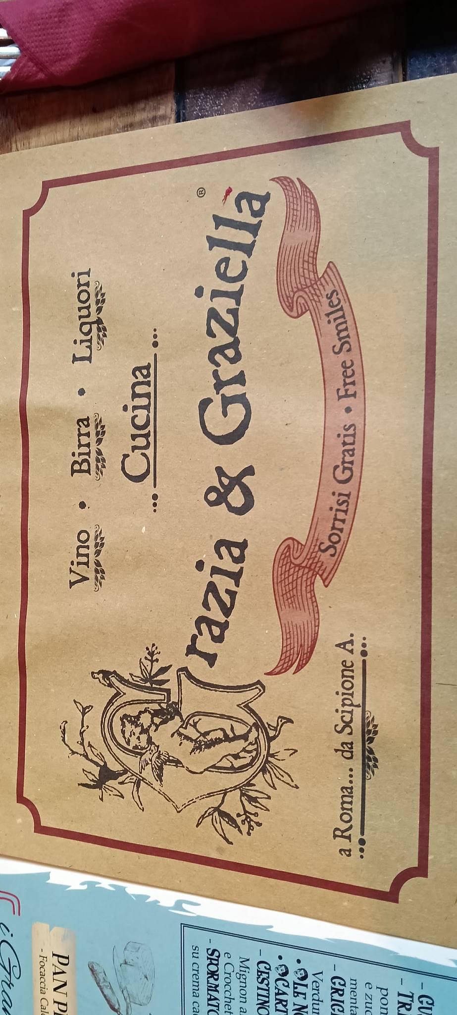 Ristorante Piacere меню