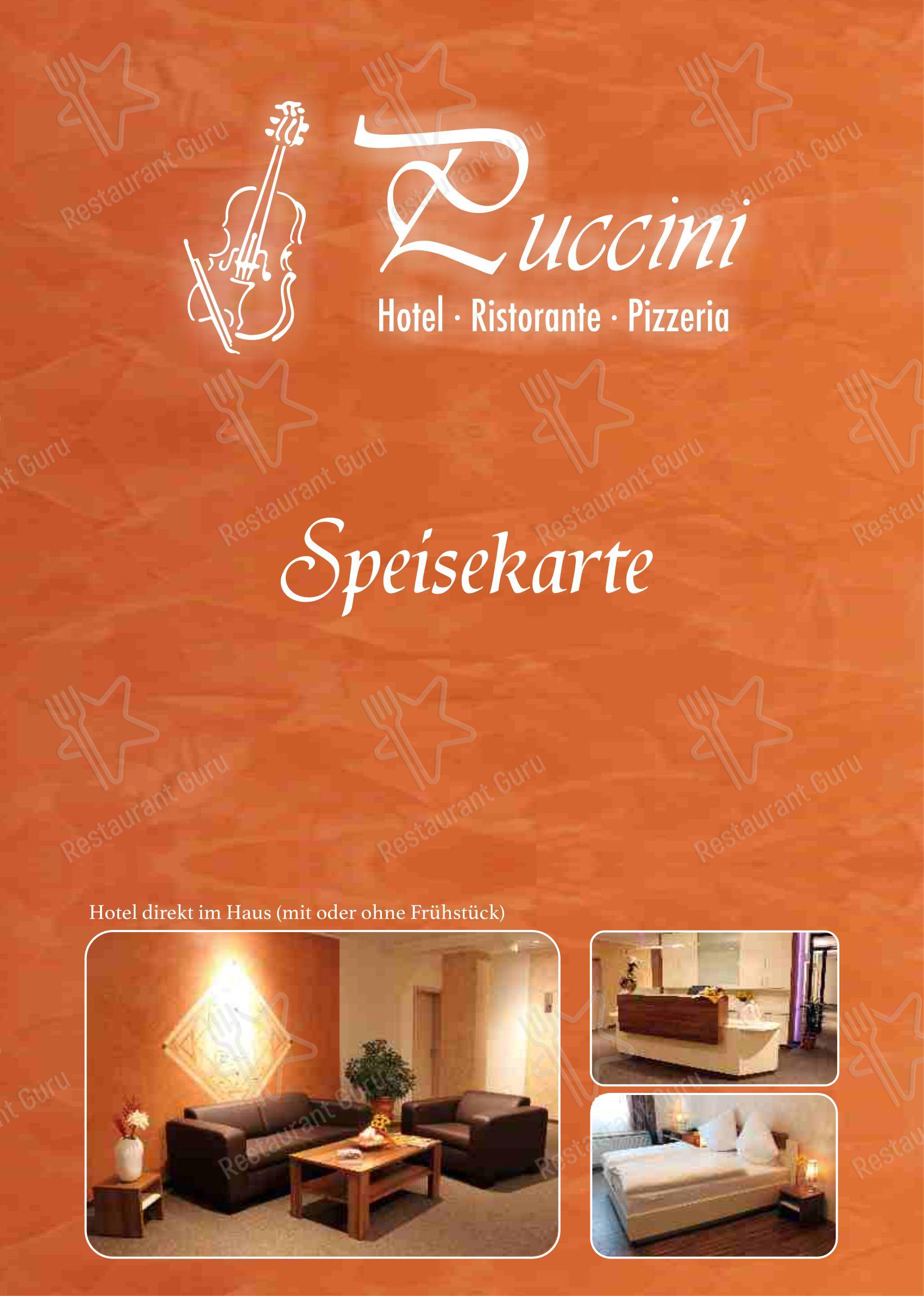 Меню ресторана Ristorante & Hotel Puccini Rastatt
