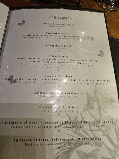 Ristorante daLù меню