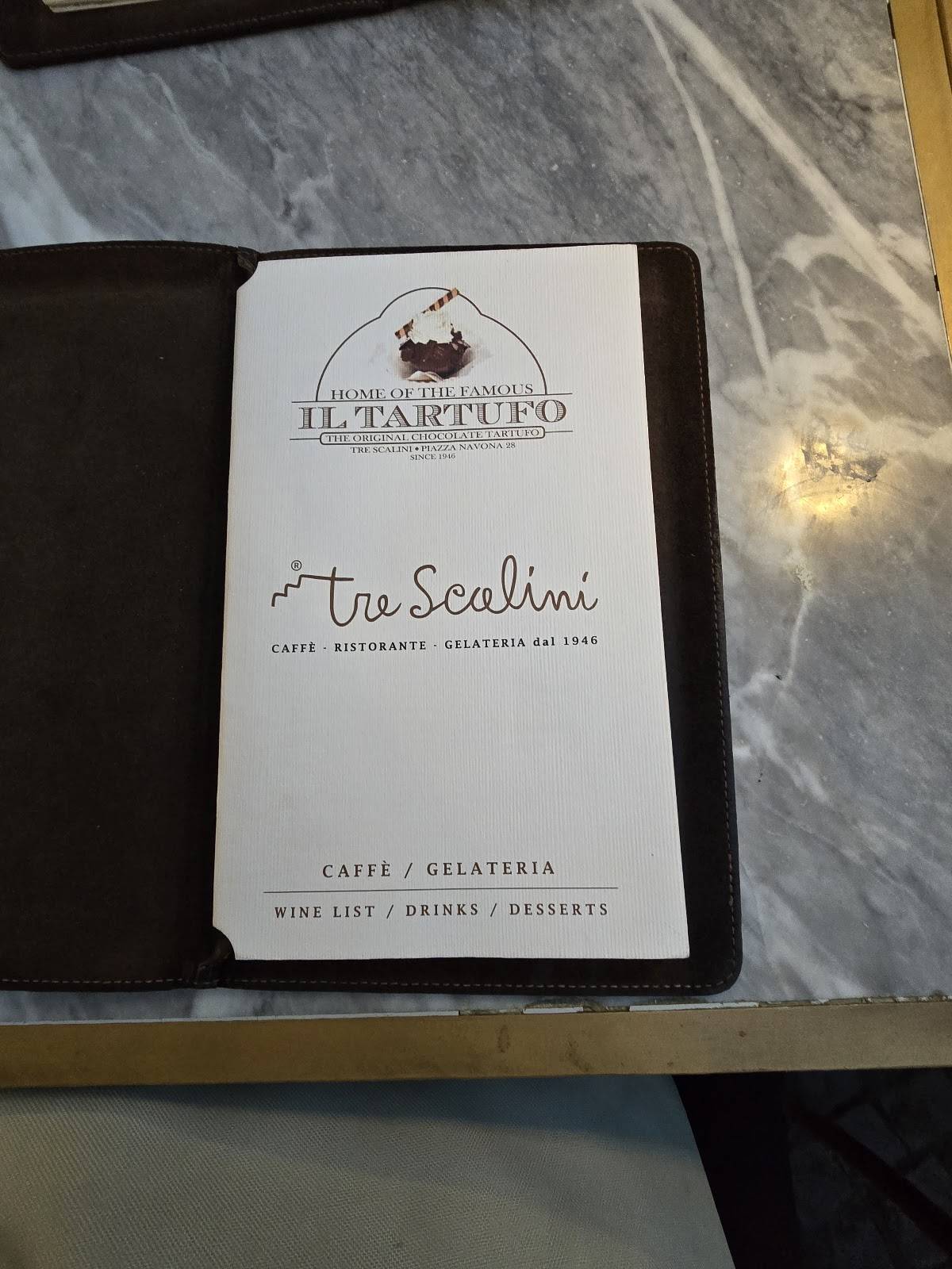 Ristorante dal 1815 - Tre scalini меню