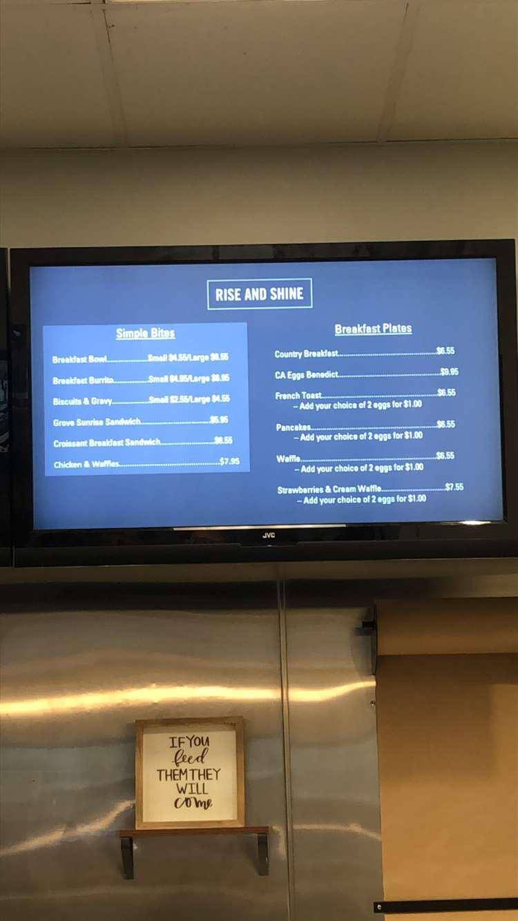 The Hub Cafe & Coffee Bar меню