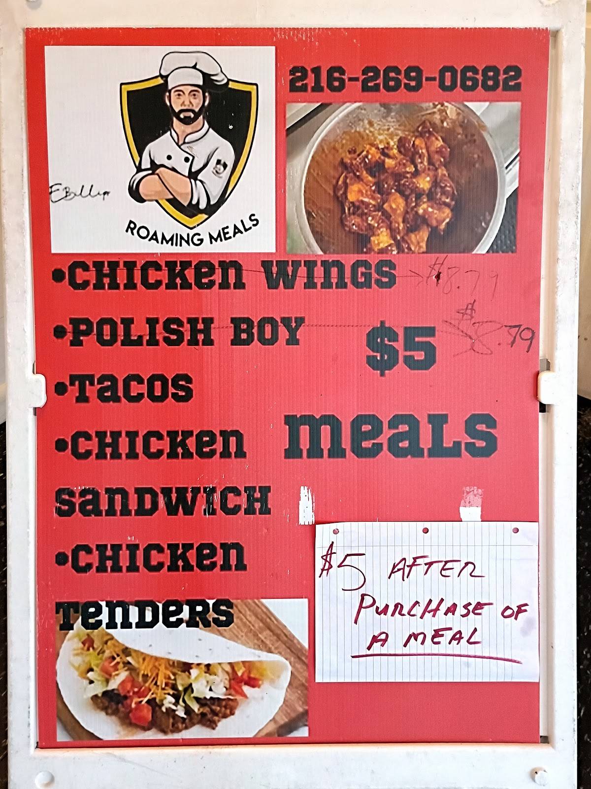 RoamingMeals меню