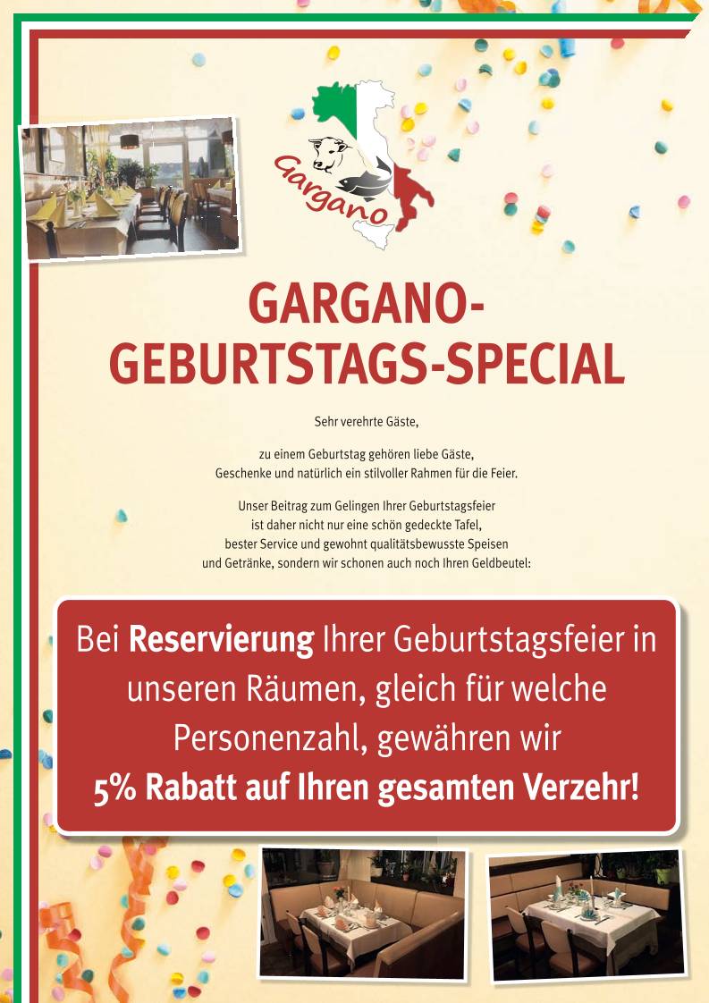 Ristorante Gargano меню