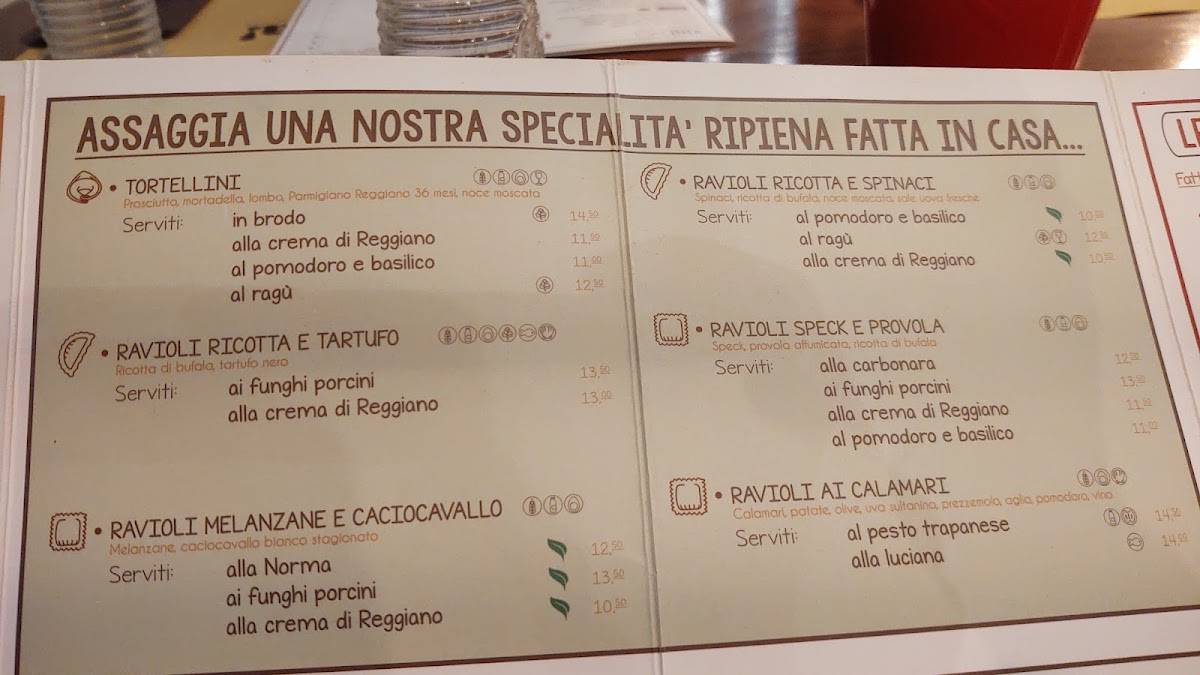 Pasta! меню