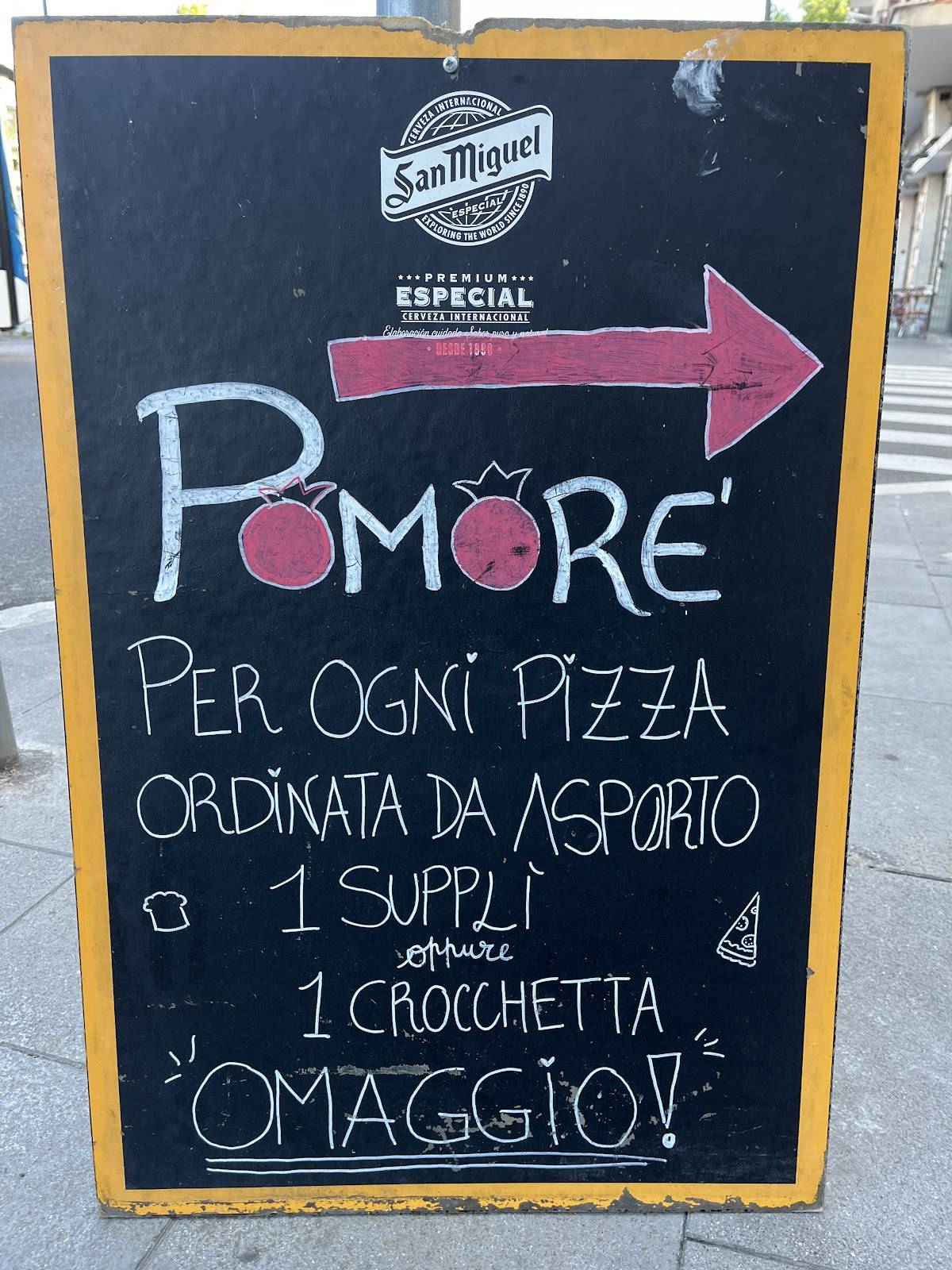 Pomorè Montesacro меню