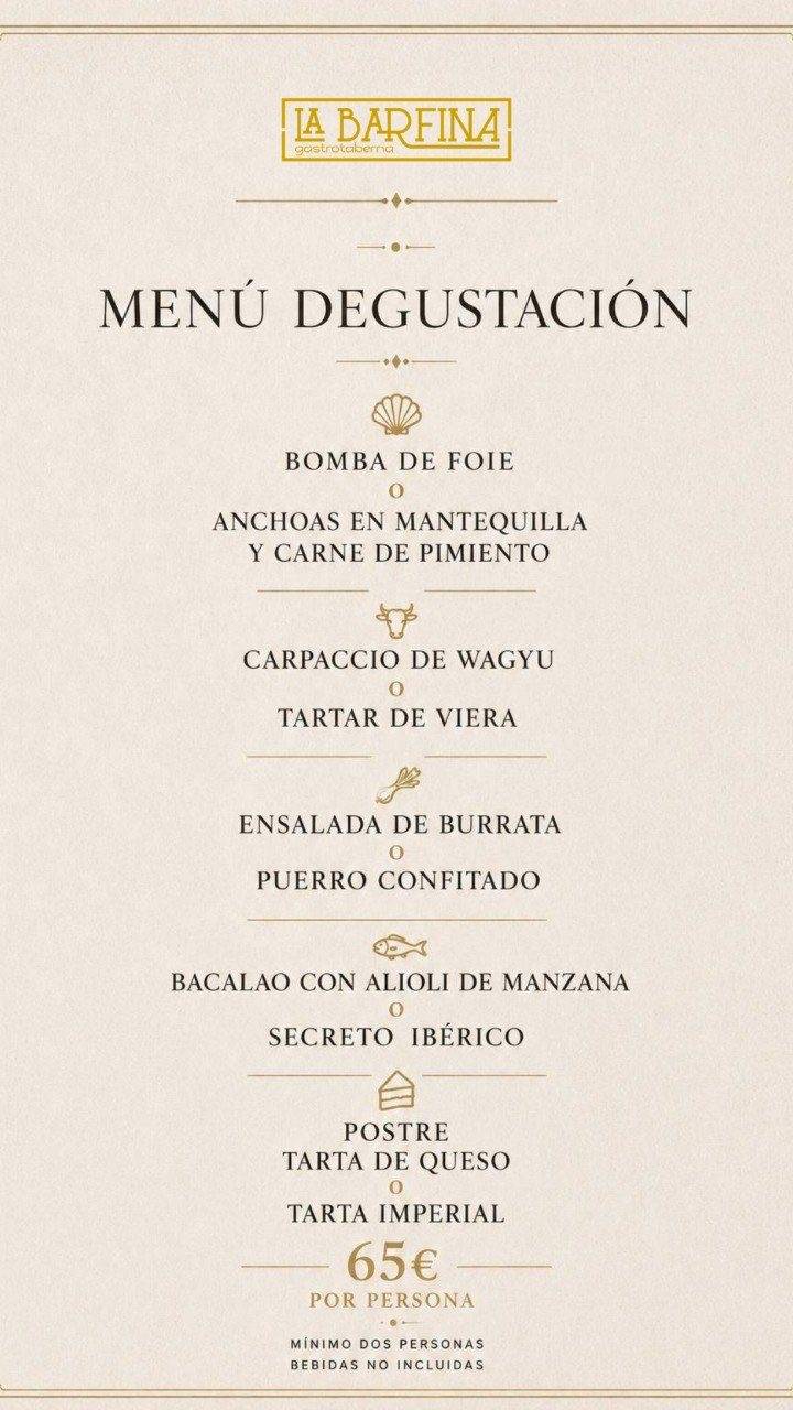 La Barrafina Ronda меню