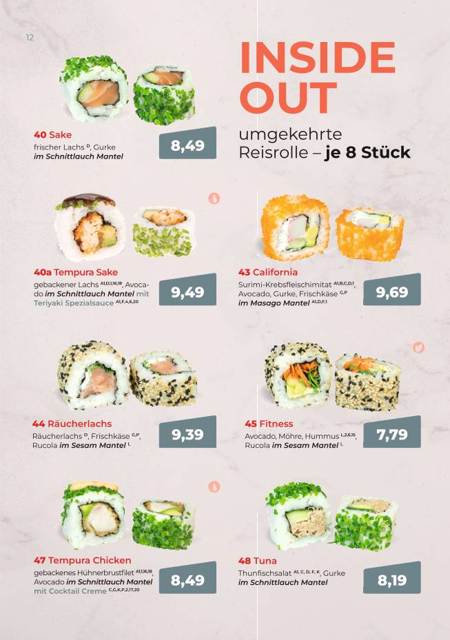 SUSHIFREUNDE Rostock меню