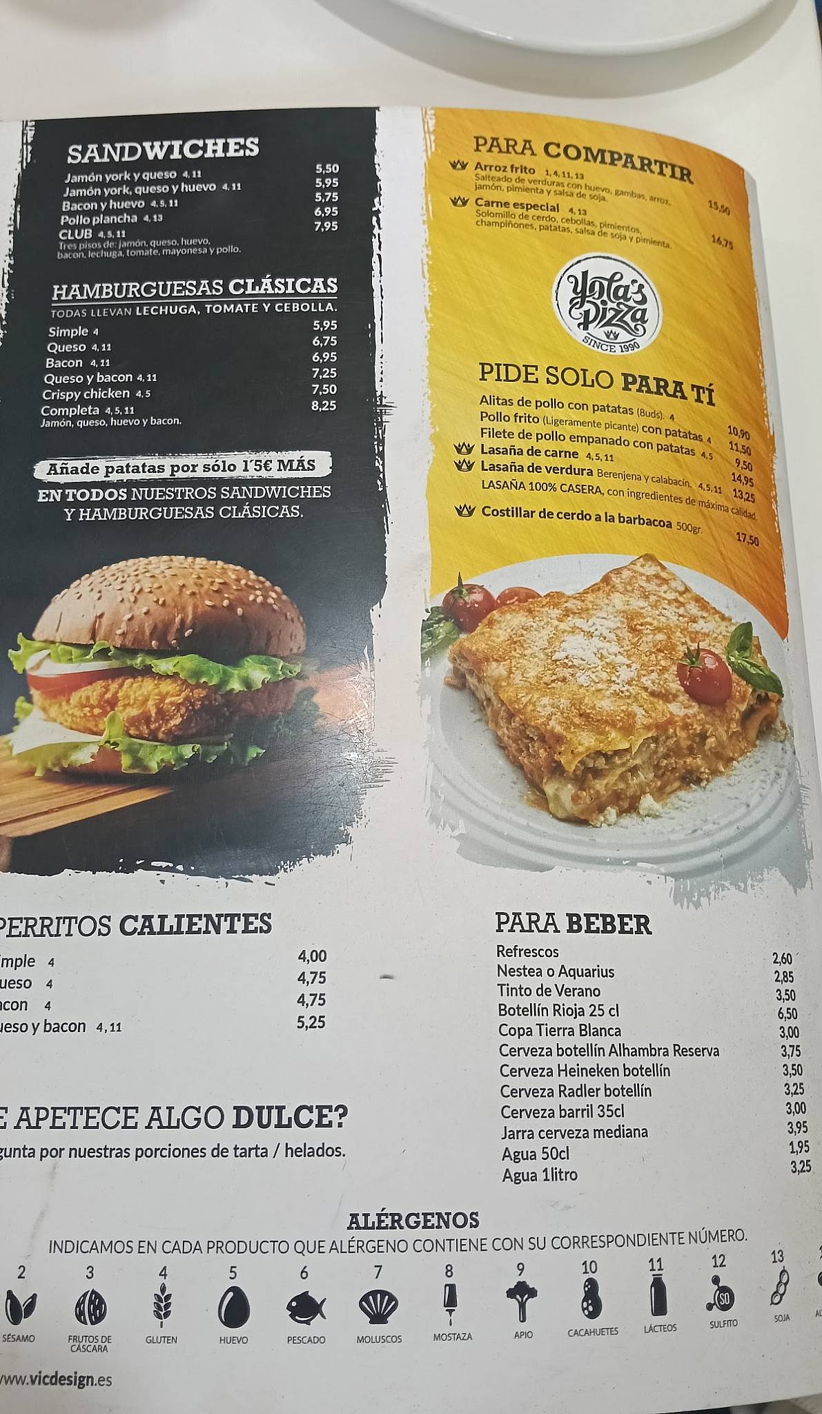 Pizzeria Yola меню