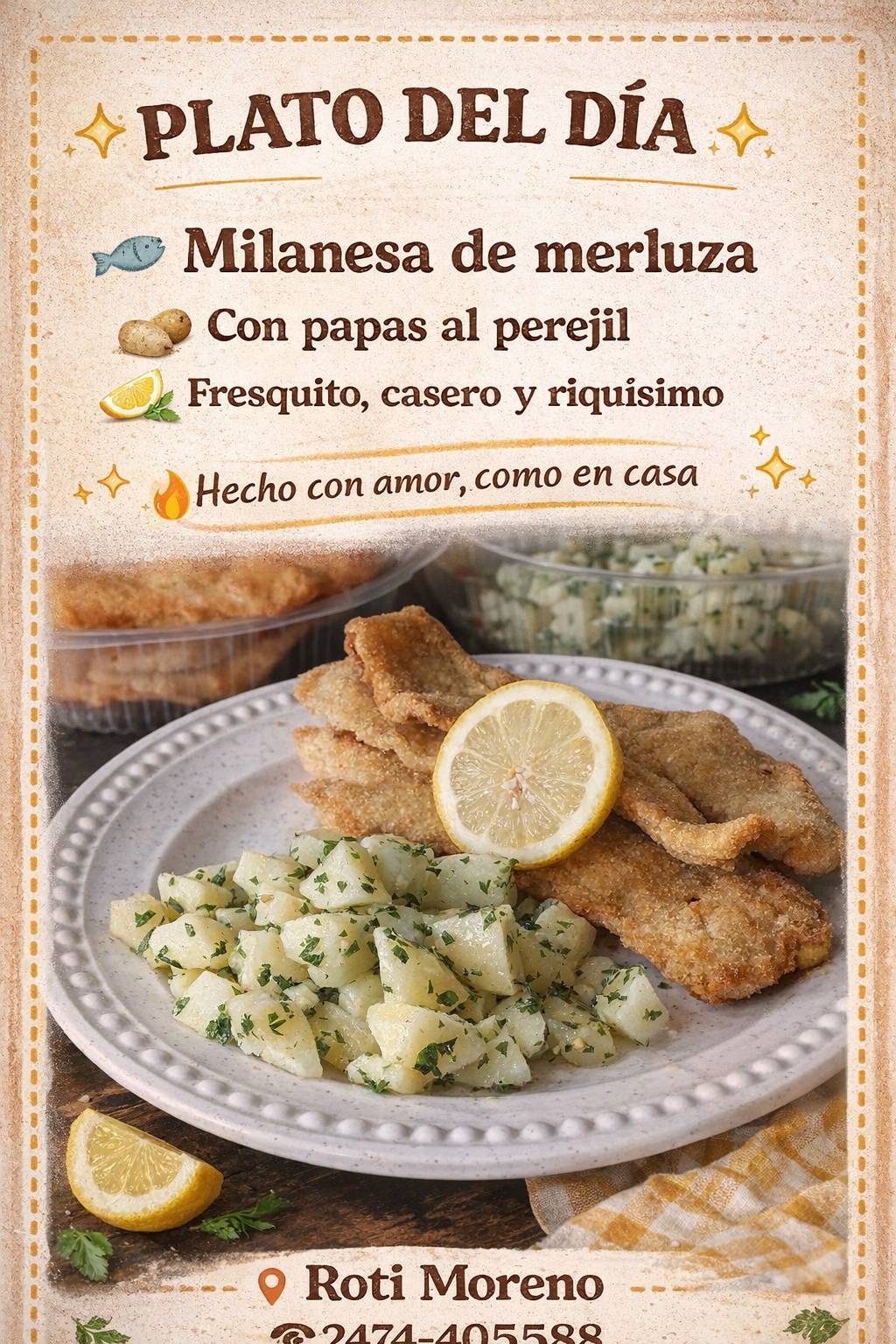 Rotisería Moreno меню