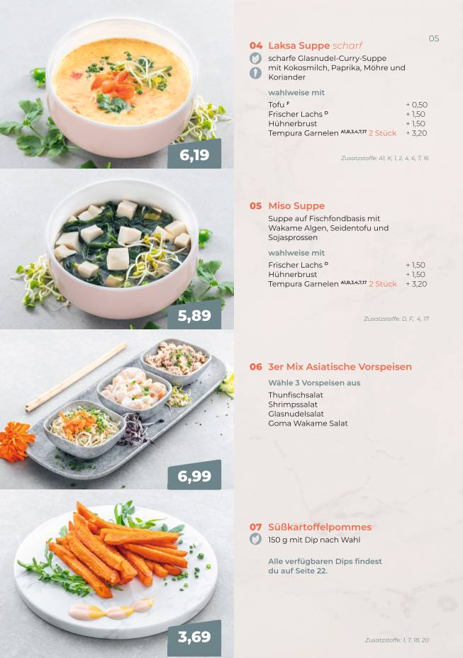 SUSHIFREUNDE Rostock меню