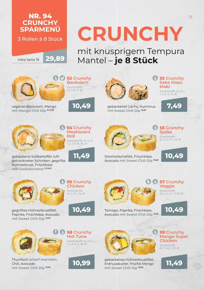 SUSHIFREUNDE Rostock меню