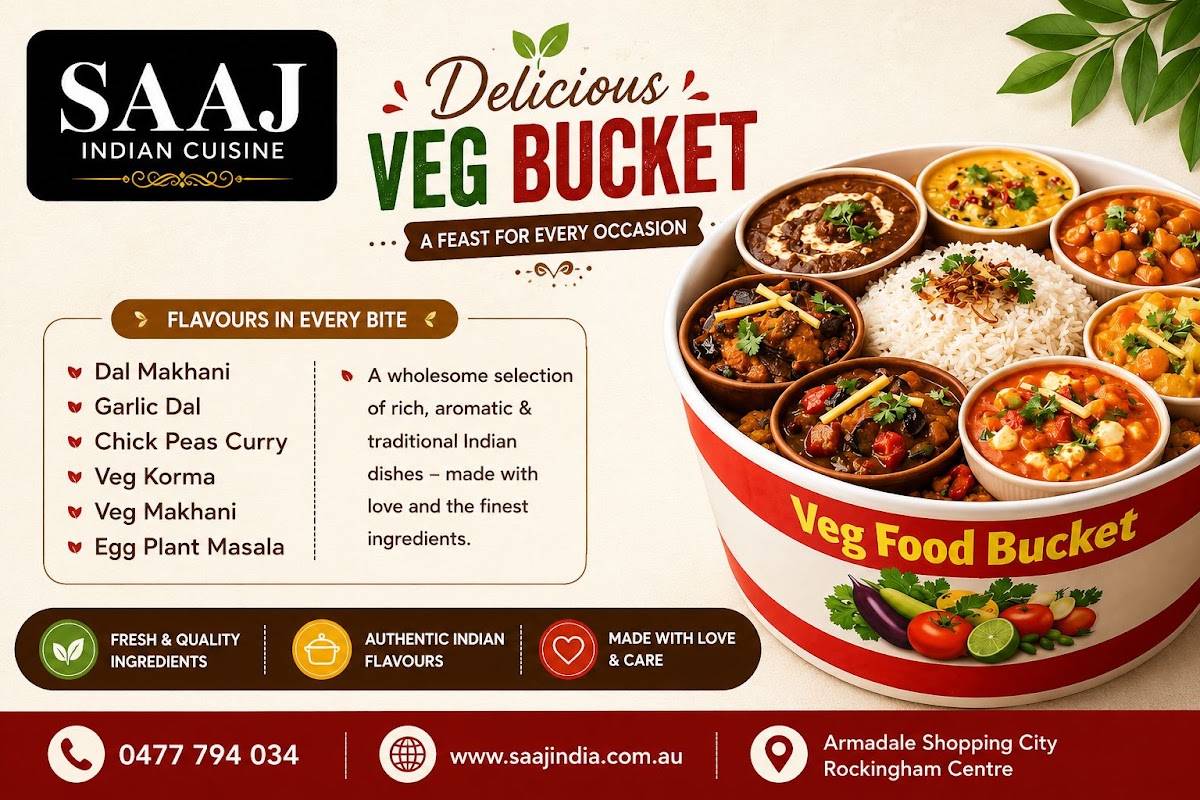 Saaj Indian Cuisine меню