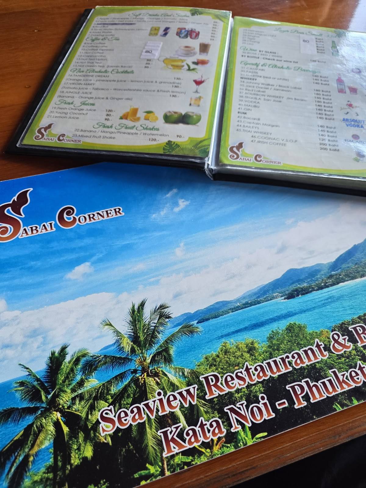 Sabai Corner меню