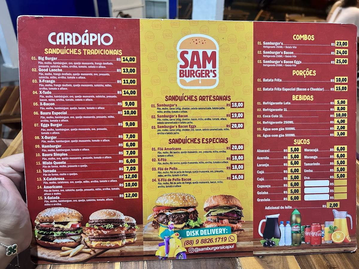 SamBurguer's меню
