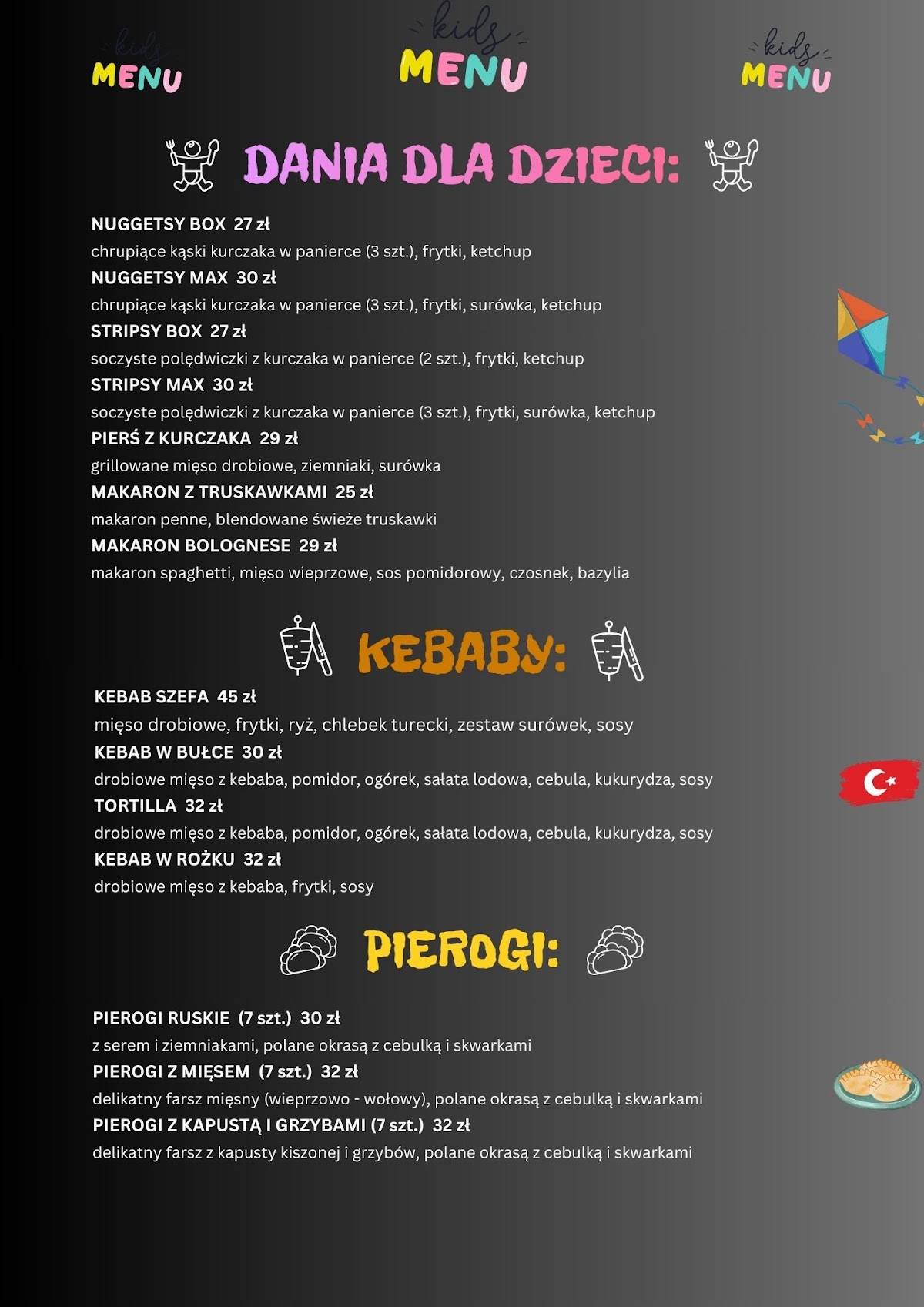 Restauracja ALBATROS меню